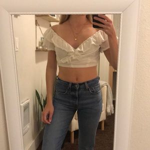 Tobi Wrap Crop Top